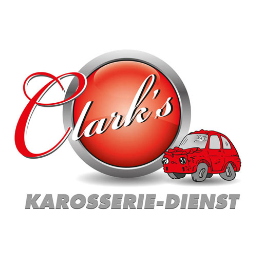 Logo von Dellenteam-Gründungsmitglied Clark's Karosserie-Dienst, große Datei