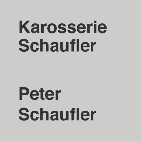 Peter Schaufler Schriftzug Dellenteam-Mitglied Peter Schaufler, großer Schriftzug